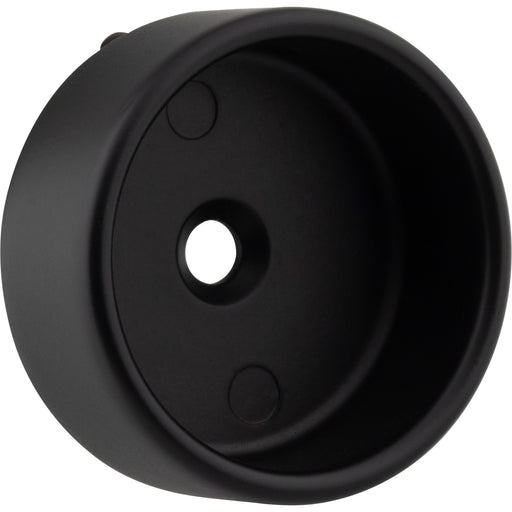 Hardware Resources Matte Black Closed Knock-In Mounting Bracket for 1-5/16" Round Closet Rods