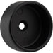 Hardware Resources Matte Black Closed Knock-In Mounting Bracket for 1-5/16" Round Closet Rods