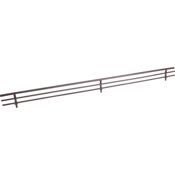 Hardware Resources 17" Wide Dark Bronze Wire Shoe Fence for Shelving