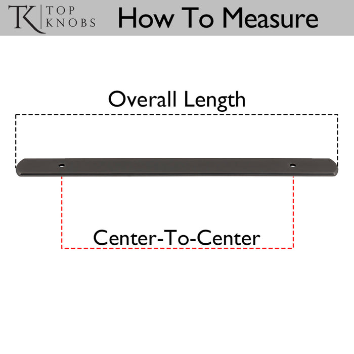 Top Knobs Wescott 7 9/16" Center to Center Pull Backplate