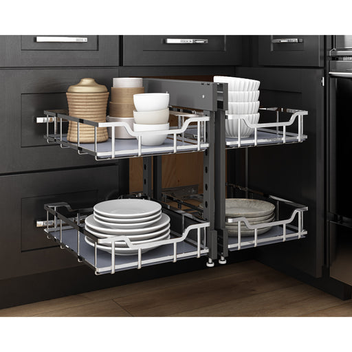 Hardware Resources 15" Polished Chrome STORAGE WITH STYLE® Blind Corner Organizer