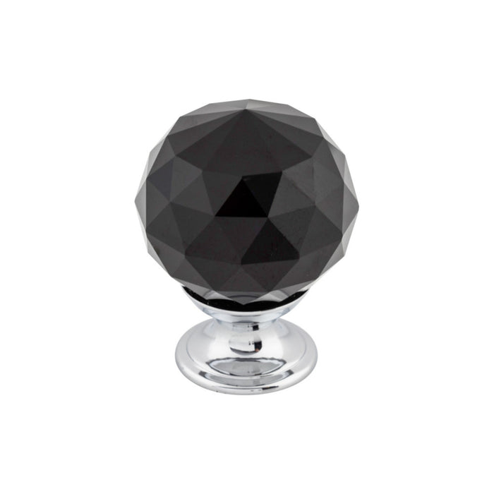 Top Knobs Black Crystal 1 3/8" Diameter Round Knob