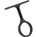 Hardware Resources Matte Black Center Support Bracket for 1" and 1-1/16" Round Closet Rods