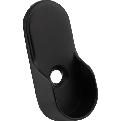 Hardware Resources Matte Black Knock-In Mounting Bracket for Oval Closet Rods