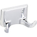 Elements Bridgeport Polished Chrome Double Robe Hook  - Contractor Packed