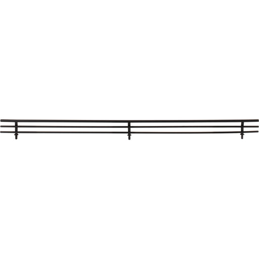 Hardware Resources 23" Wide Matte Black Wire Shoe Fence for Shelving