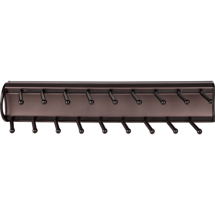 Hardware Resources Dark Bronze 14" Tie Rack