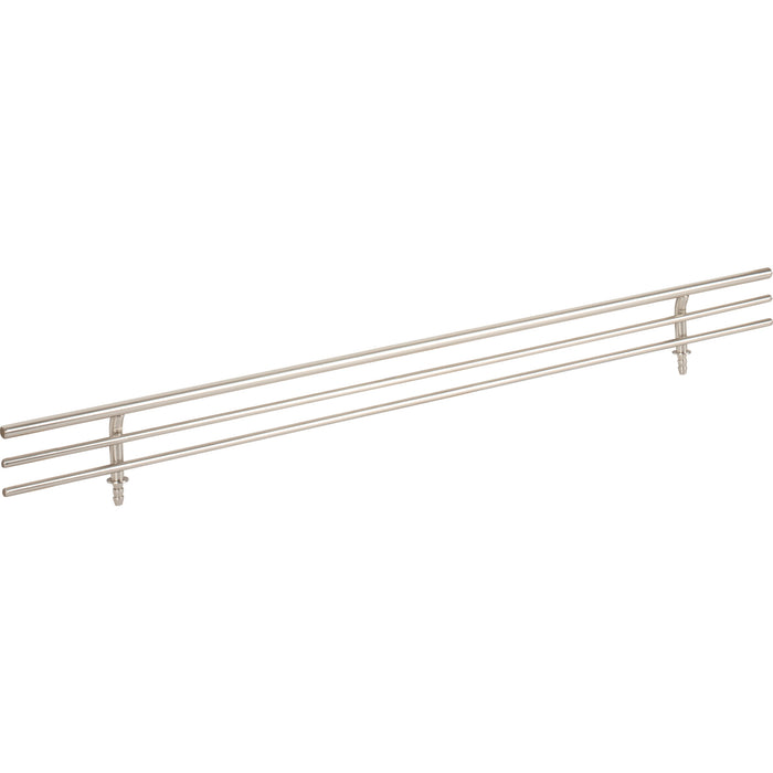 Hardware Resources 17" Wide Satin Nickel Wire Shoe Fence for Shelving