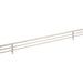 Hardware Resources 17" Wide Satin Nickel Wire Shoe Fence for Shelving