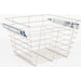 Hardware Resources Satin Nickel Closet Pullout Basket with Slides 16"D x 17"W x 11"H