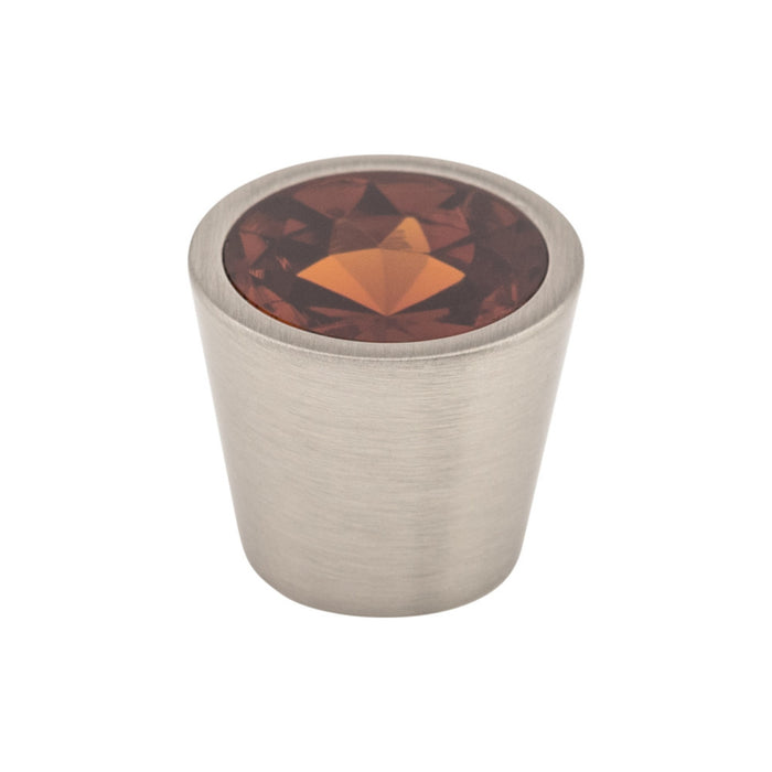 Top Knobs Wine Crystal Center 13/16" Diameter Round Knob