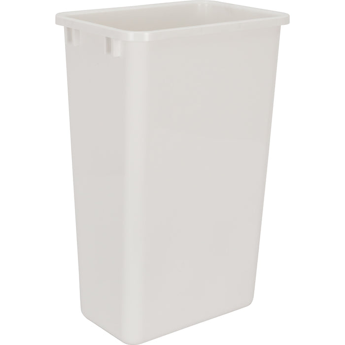 Hardware Resources Double White 50 Quart Top-Mount Trashcan Pullout for 21" Opening