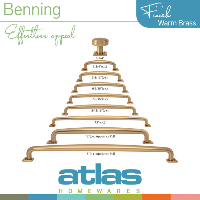 Atlas Benning 3 3/4" Center to Center Bar Pull