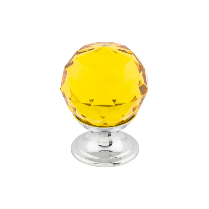 Top Knobs Amber Crystal 1 1/8" Diameter Round Knob