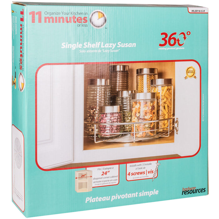 Hardware Resources Single Shelf Wire Lazy Susan