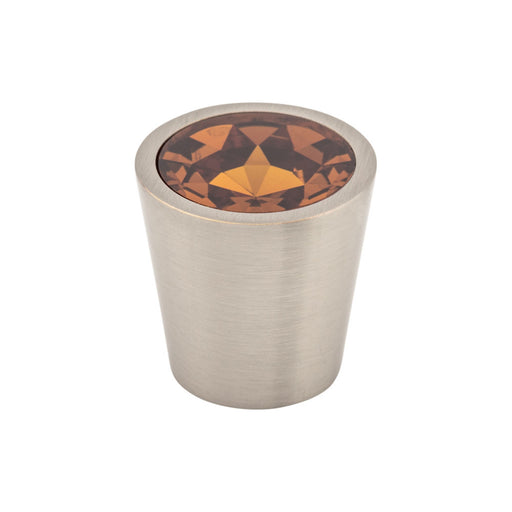 Top Knobs Wine Crystal Center 1 1/16" Diameter Round Knob