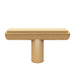 Atlas Finderne T-Knob 2 1/4 Inch Warm Brass