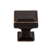 Top Knobs Ascendra 1 1/8" Length Square Knob