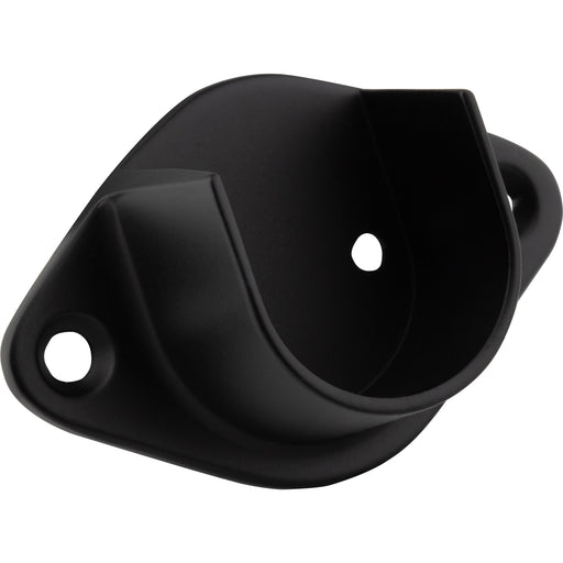Hardware Resources Matte Black Open Screw-In Mounting Bracket for 1" and 1-1/16" Round Closet Rods