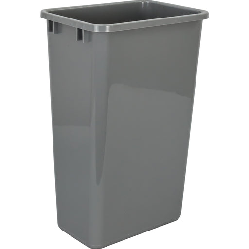 Hardware Resources Box of 4 Grey 50 Quart Plastic Waste Containers