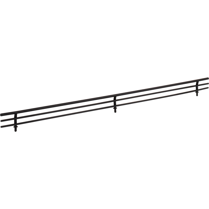 Hardware Resources 23" Wide Matte Black Wire Shoe Fence for Shelving