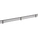 Hardware Resources 23" Wide Matte Black Wire Shoe Fence for Shelving