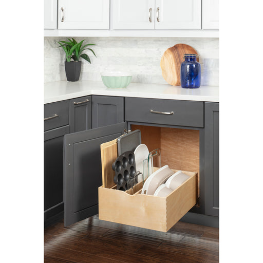 Hardware Resources 21" Wood Single Drawer Cookware Rollout