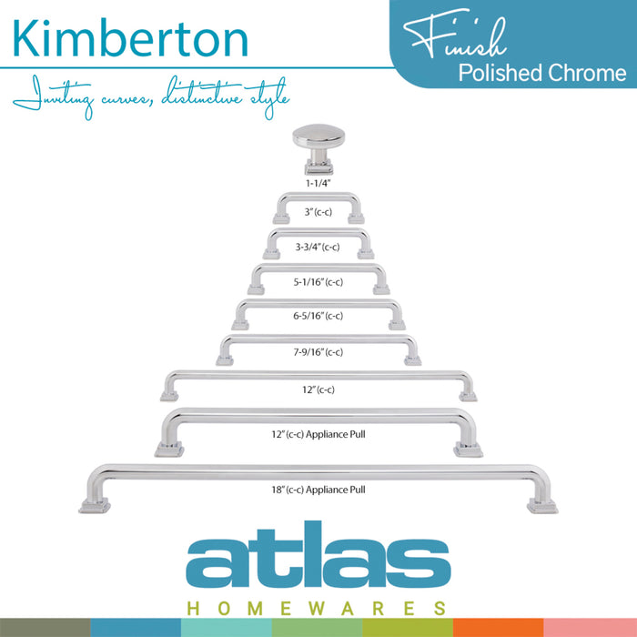 Atlas Kimberton 3" Center to Center Bar Pull