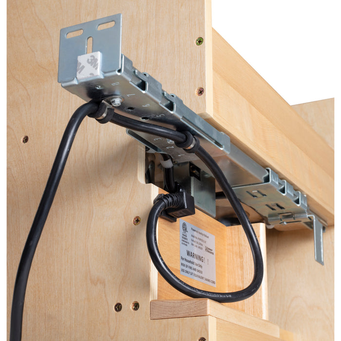 Hardware Resources 11" "No Wiggle" Powered Vanity Pullout for 15" Standard Door/Drawer Base Cabinet