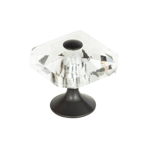 Atlas Crystal 1 1/2" Length Square Knob
