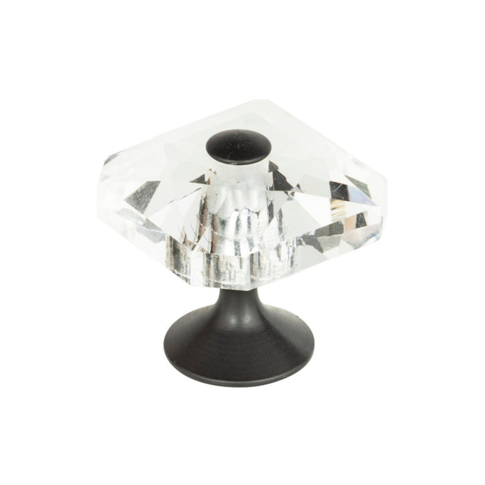 Atlas Crystal 1 1/2" Length Square Knob