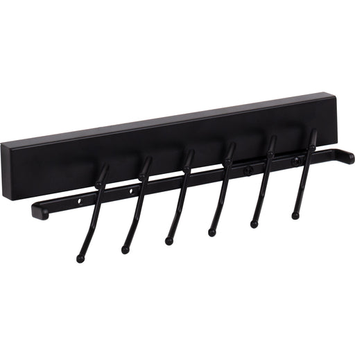 Hardware Resources Matte Black 12" Tie Rack