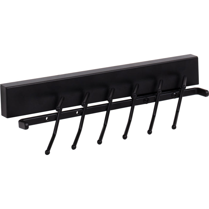 Hardware Resources Matte Black 12" Tie Rack