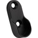 Hardware Resources Matte Black Screw-In Mounting Bracket for Oval Closet Rods