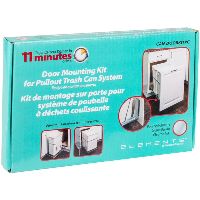 Hardware Resources Polished Chrome Door Mounting Kit for CAN-EBM Series