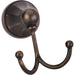 Elements Newbury Brushed Oil Rubbed Bronze Double Robe Hook - Retail Packaged