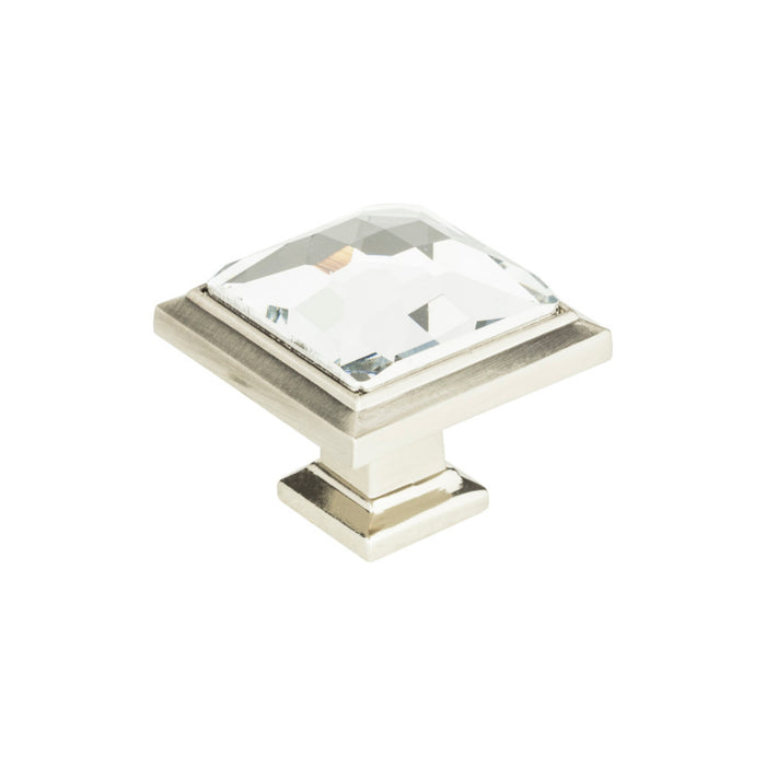 Atlas Legacy Crystal 1 5/16" Length Square Knob