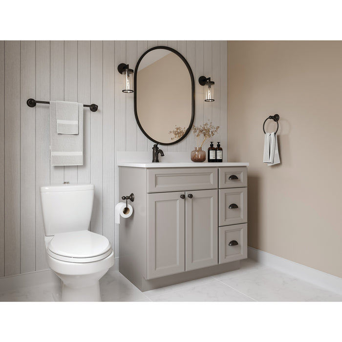 Elements Fairview Brushed Oil Rubbed Bronze Double Robe Hook - Retail Packaged