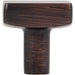 Jeffrey Alexander Dominique 1-1/8" Length Square Knob