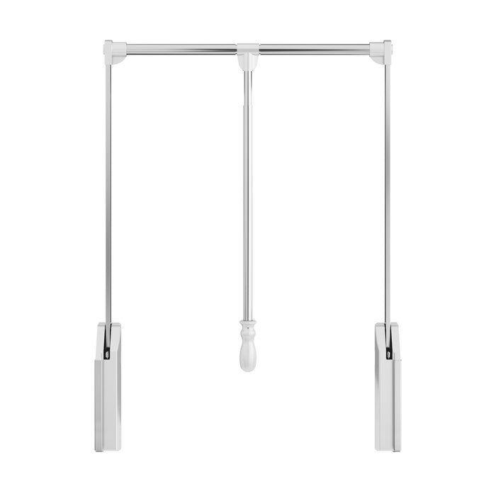 Hardware Resources Polished Chrome Soft-close Expandable Wardrobe Lift for 25-1/2" - 35" Openings