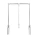 Hardware Resources Polished Chrome Soft-close Expandable Wardrobe Lift for 25-1/2" - 35" Openings