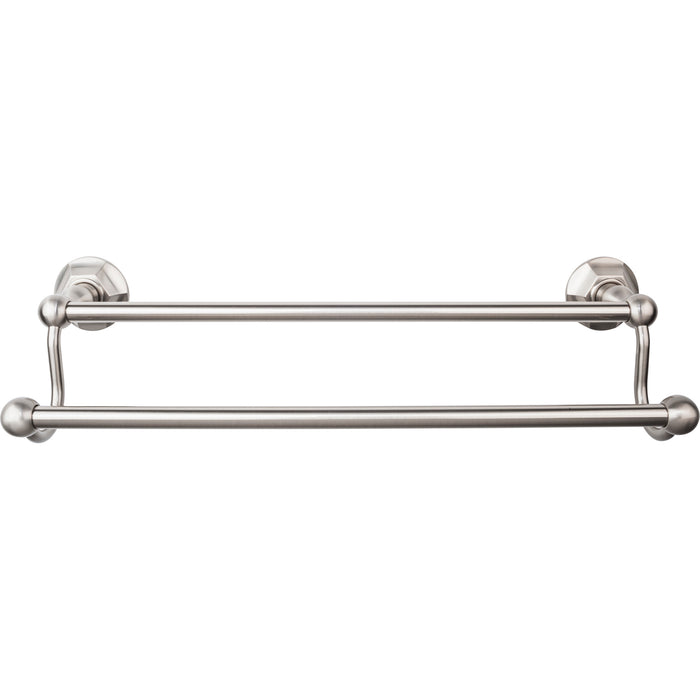 Top Knobs Edwardian Bath Towel Bar Double - Hex Bplate