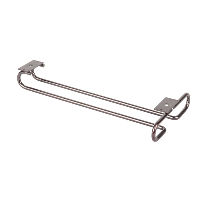 Hardware Resources Brushed Oil Rubbed Bronze Under Cabinet Stemware Rack