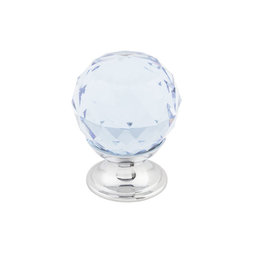 Top Knobs Light Blue Crystal 1 1/8" Diameter Round Knob