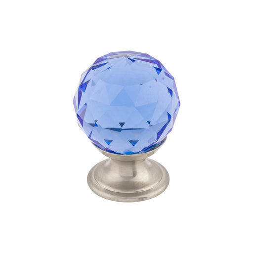 Top Knobs Blue Crystal 1 1/8" Diameter Round Knob