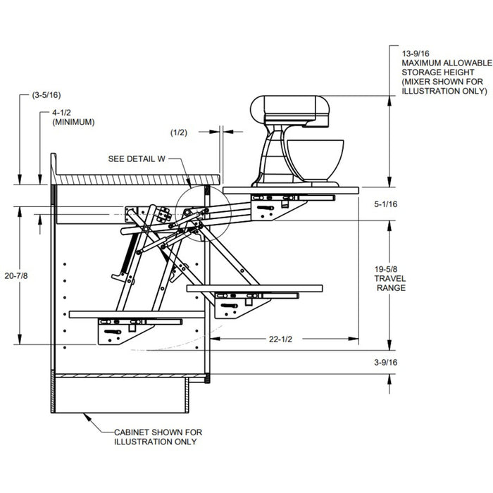 Hardware Resources Soft-close Appliance Lift
