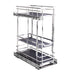 Hardware Resources 8" Polished Chrome STORAGE WITH STYLE® Metal "No Wiggle" Soft-close Base Pullout