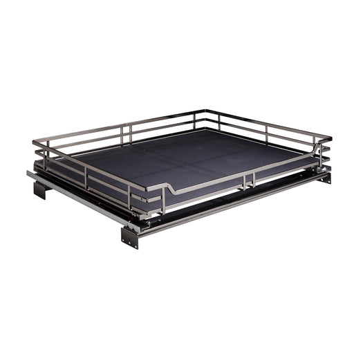 Hardware Resources 27" Black Nickel STORAGE WITH STYLE® Metal Soft-close Pullout Basket