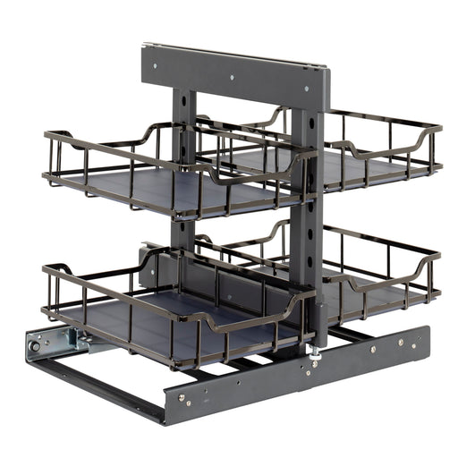 Hardware Resources 15" Black Nickel STORAGE WITH STYLE® Blind Corner Organizer