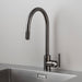 Mixer Faucet with Pull Out Spray + Dual Fixing Kit / Linear / Gun Metal - Packshot 1
